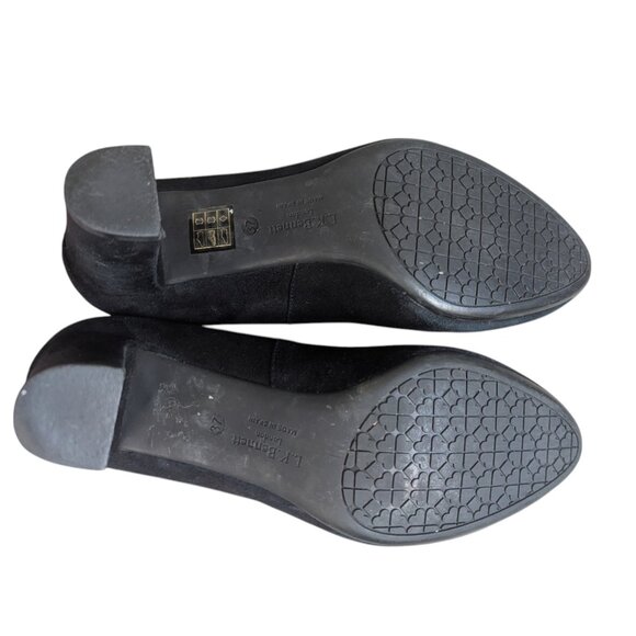 LK Bennett Black Suede Block Heel Pumps – EU 37 (US 6.5) - Picture 9 of 9